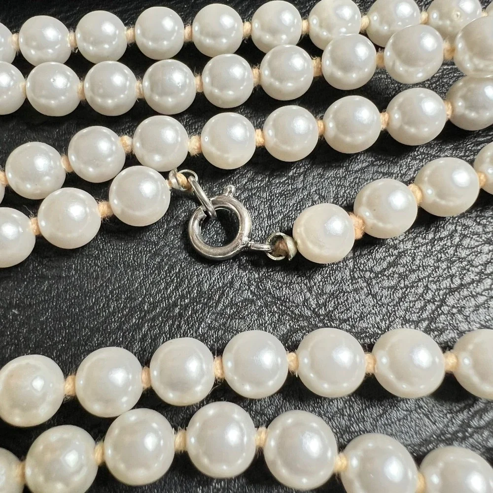 Knotted Faux Pearl Necklace 54